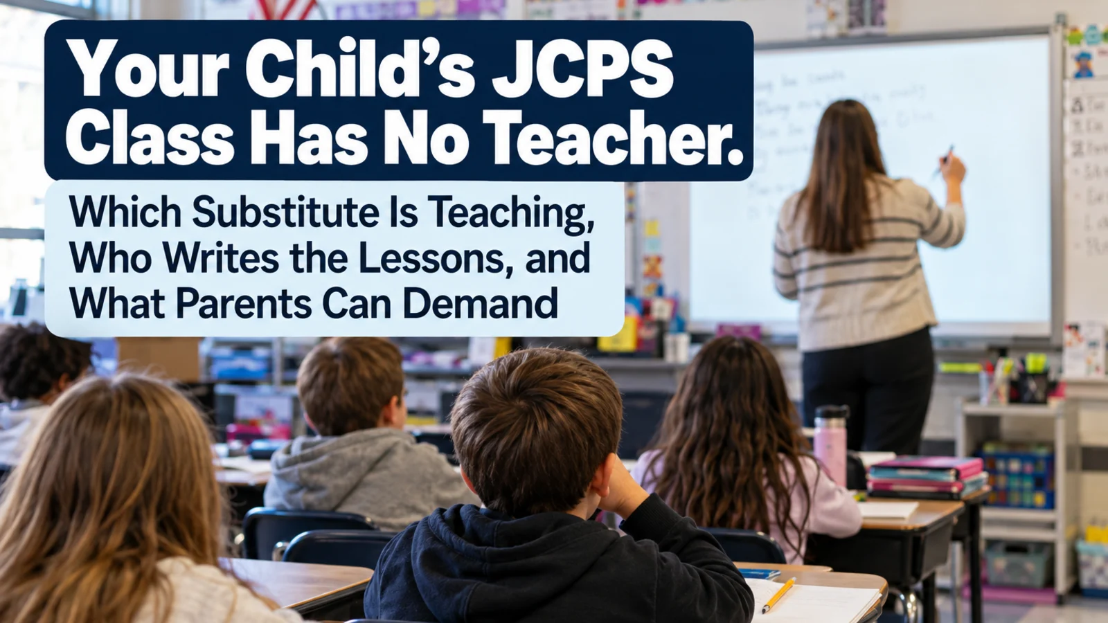 Your Child's JCPS Class Has No Teacher. Which Substitute Is Teaching, Who Writes the Lessons, and What Parents Can Demand