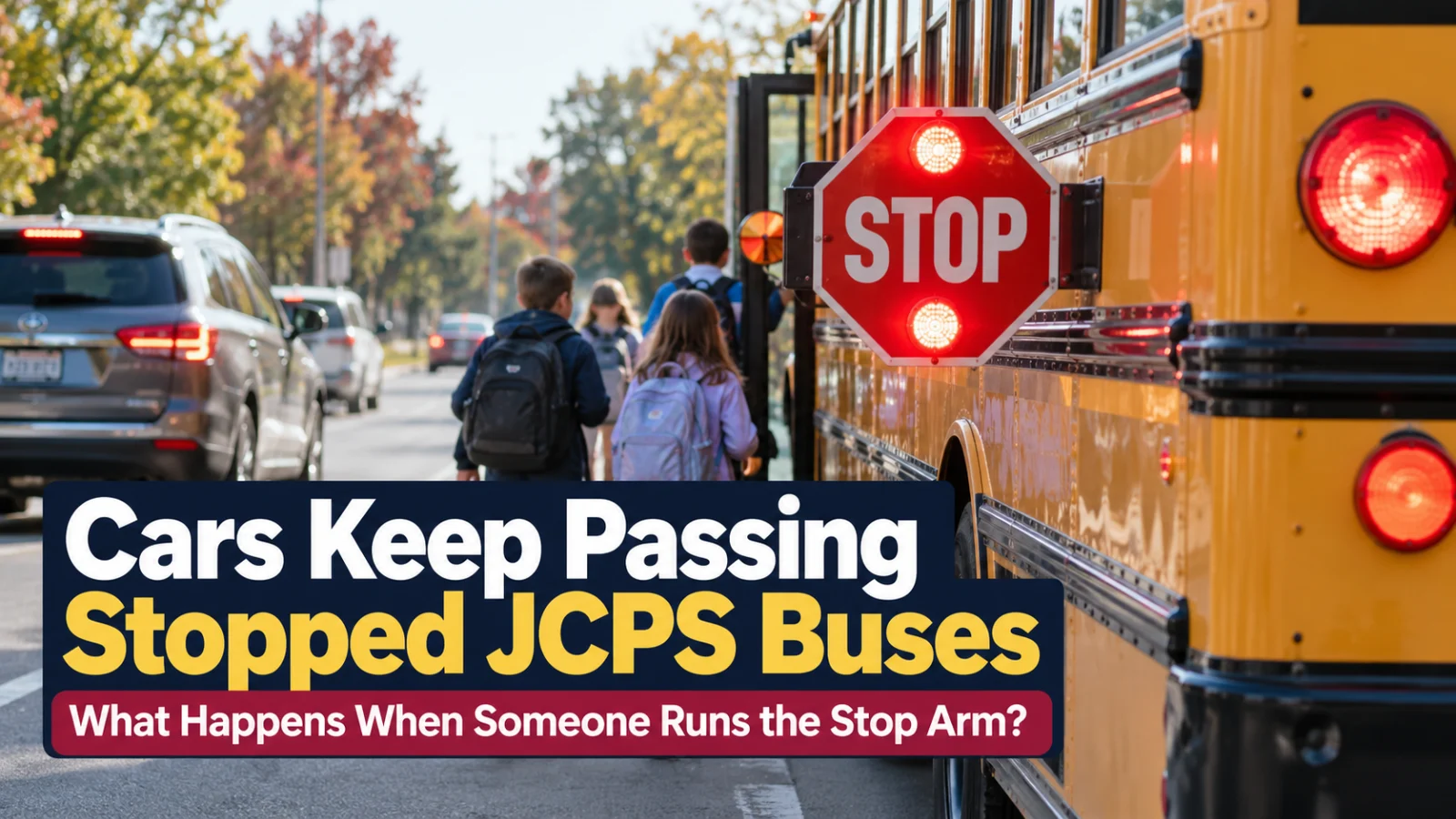 Cars Keep Passing Stopped JCPS Buses. What Happens When Someone Runs the Stop Arm?